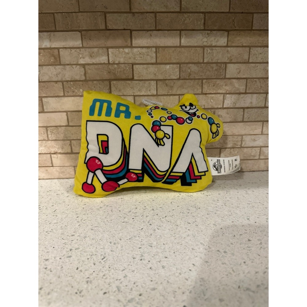 Universal Studios Jurassic World Park MR. DNA Pillow Plush Yellow‎ Stuffed Toy